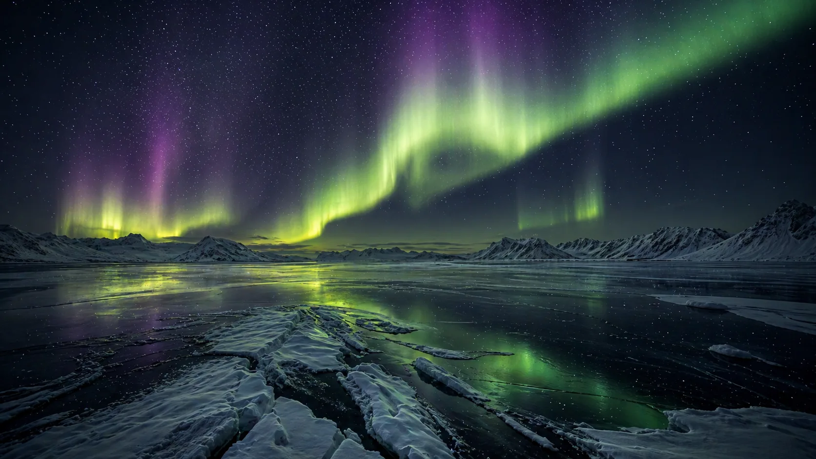 Aurora landscape generated for Stuvio