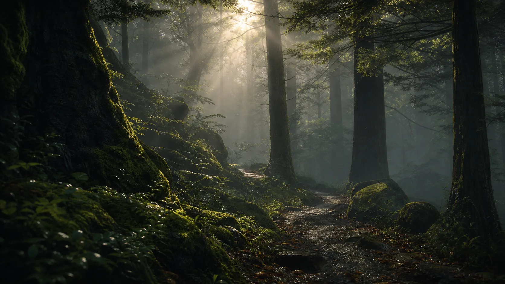 Forest path generated for Stuvio